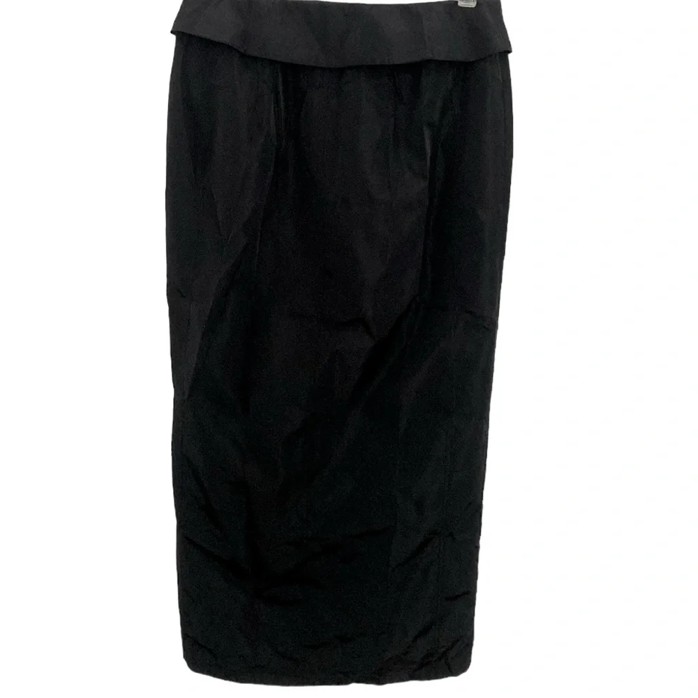 Forever 21 Cherry Mellow Black Nylon Cargo Maxi Skirt